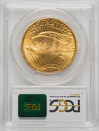 1922 $20 Saint-Gaudens Double Eagle PCGS MS65+