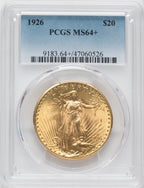 1926 $20 Saint-Gaudens Double Eagle PCGS MS64+