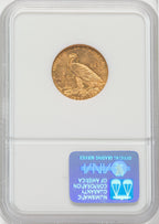 1909-D $5 CAC Indian Half Eagle NGC MS63