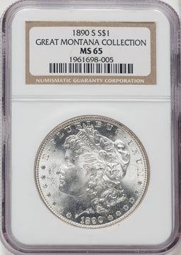 1890-S $1 Morgan Dollar NGC MS65