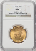 1915 $10 Indian Eagle NGC MS65