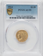 1914 $2.50 Indian Quarter Eagle PCGS AU55