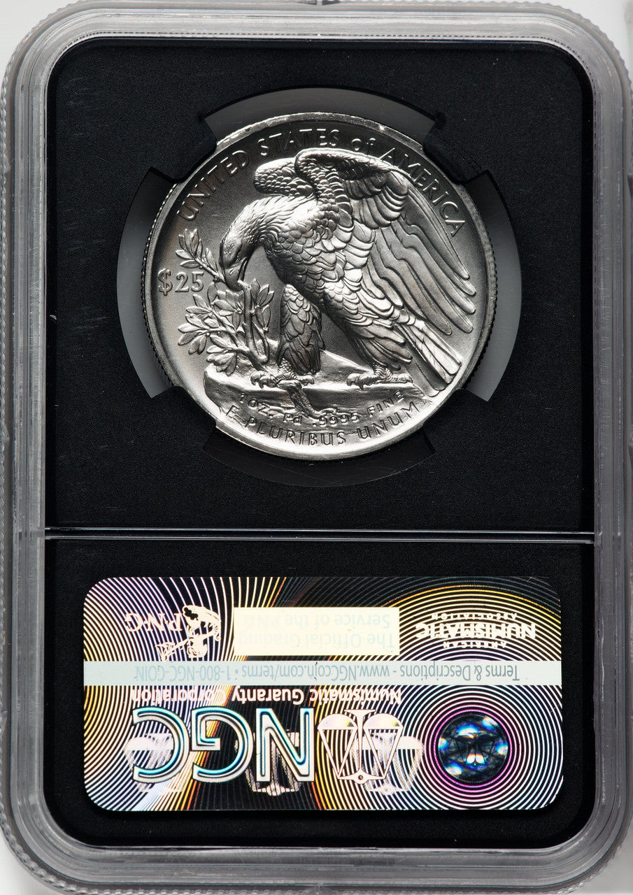 2017 $25 Palladium High Relief Early Releases NGC MS70 Edmund Moy