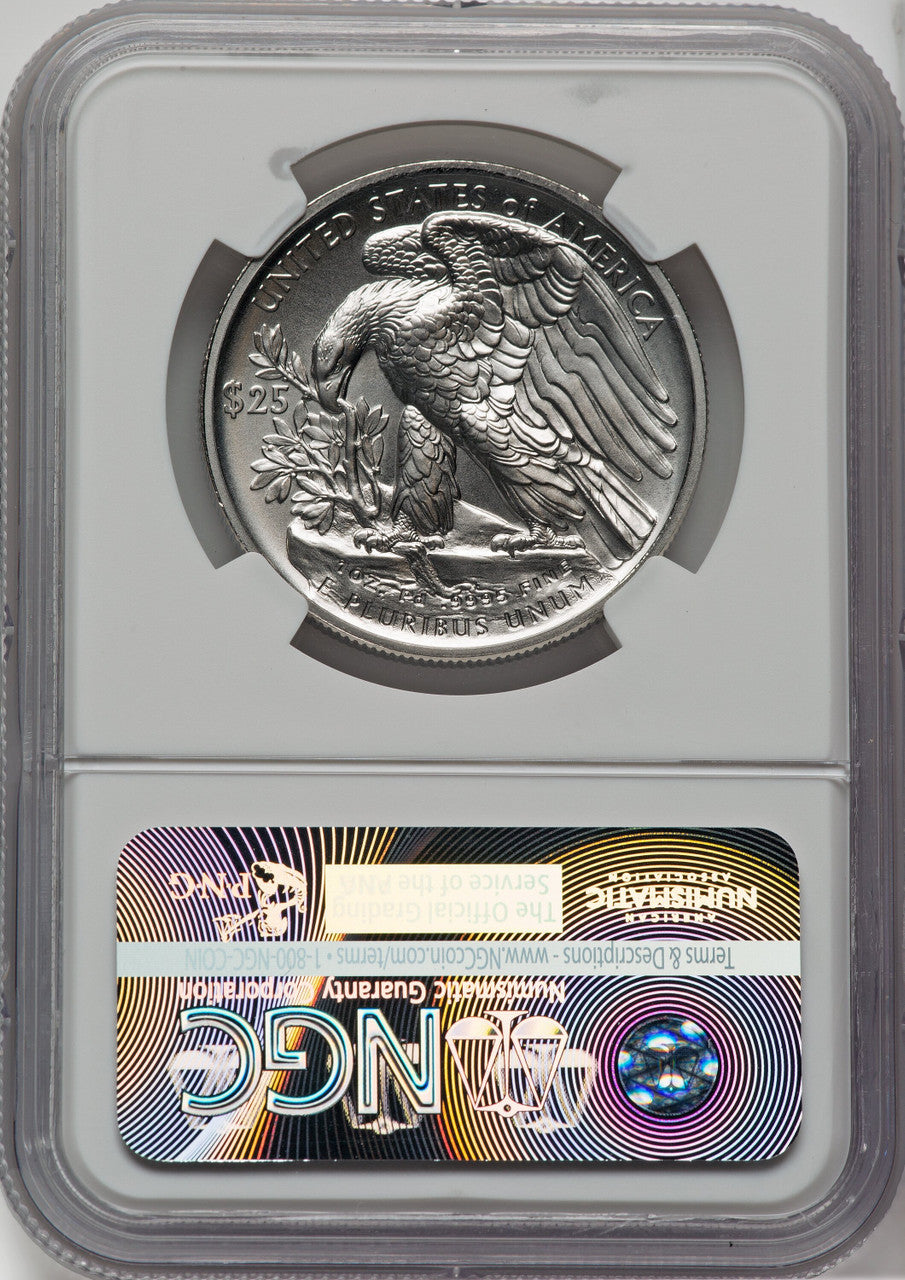 2017 $25 One Ounce Palladium First Day of Issue NGC MS70