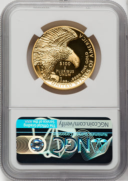 2019-W $100 High Relief First Day Chicago ANA Enhanced NGC SP70 Ed Moy