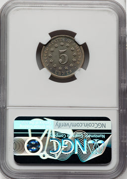 1873 Closed 3 Proof Shield Nickel NGC PR67