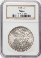 1902 $1 Morgan Dollar NGC MS66