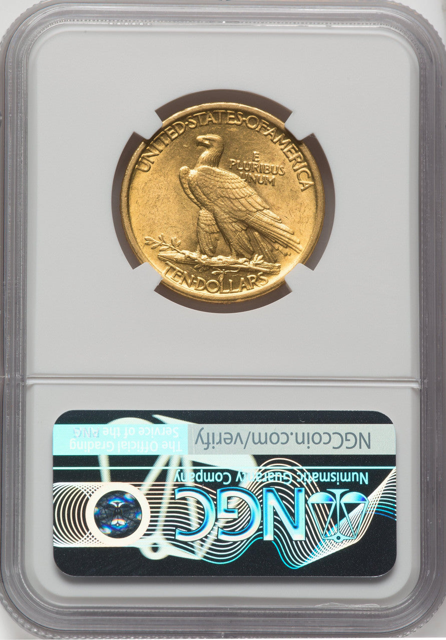 1907 $10 No Motto Indian Eagle NGC MS62