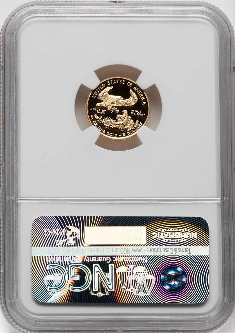 2016-W $5 Tenth-Ounce Gold Eagle 30th Anniversary First Strike NGC PF70