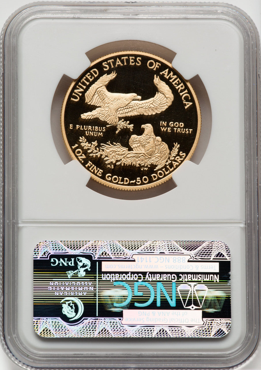 2010-W $50 One-Ounce Gold Eagle First Strike NGC PF70