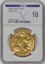2023 $50 One-Ounce Gold Buffalo NGCX MS10