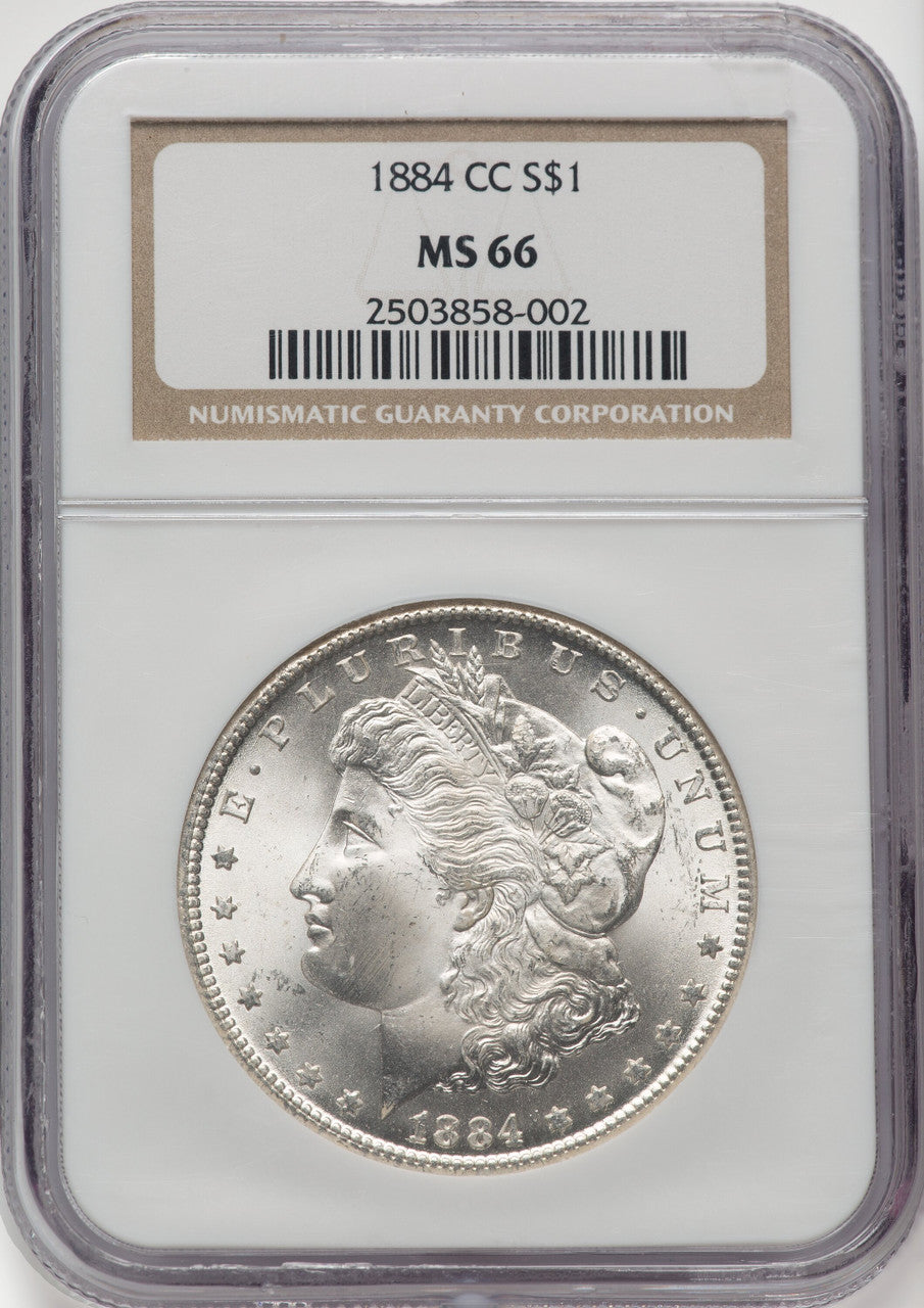 1884-CC $1 Morgan Dollar NGC MS66