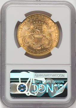 1907-D $20 Liberty Double Eagle NGC MS65+