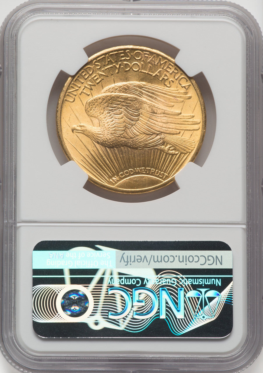 1924 $20 Saint NGC Plus Saint-Gaudens Double Eagle NGC MS66+