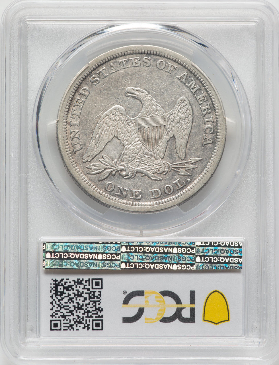 1853 S$1 Seated Dollar PCGS XF45