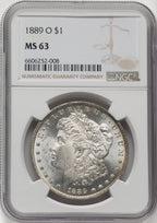 1889-O $1 Morgan Dollar NGC MS63