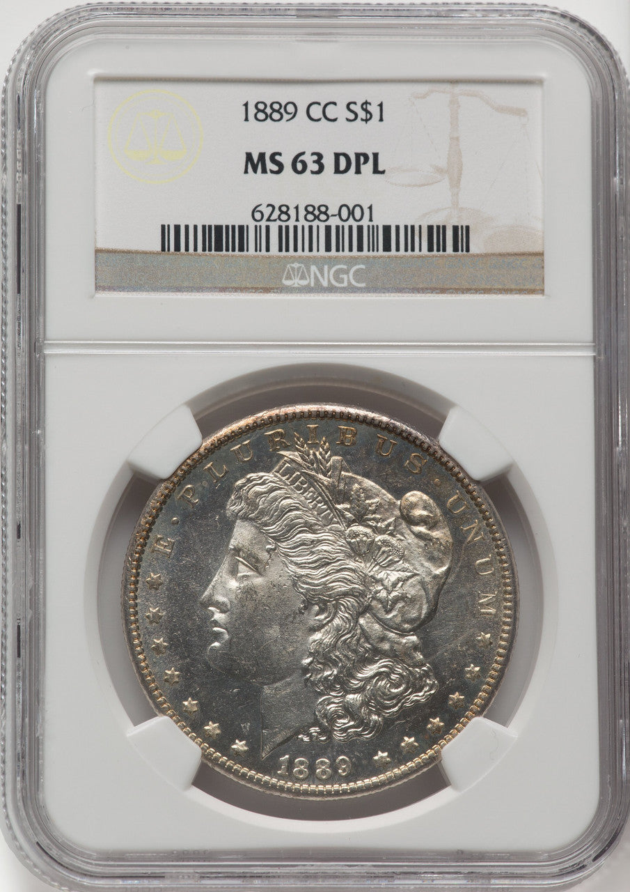 1889-CC $1 DM Morgan Dollar NGC MS63
