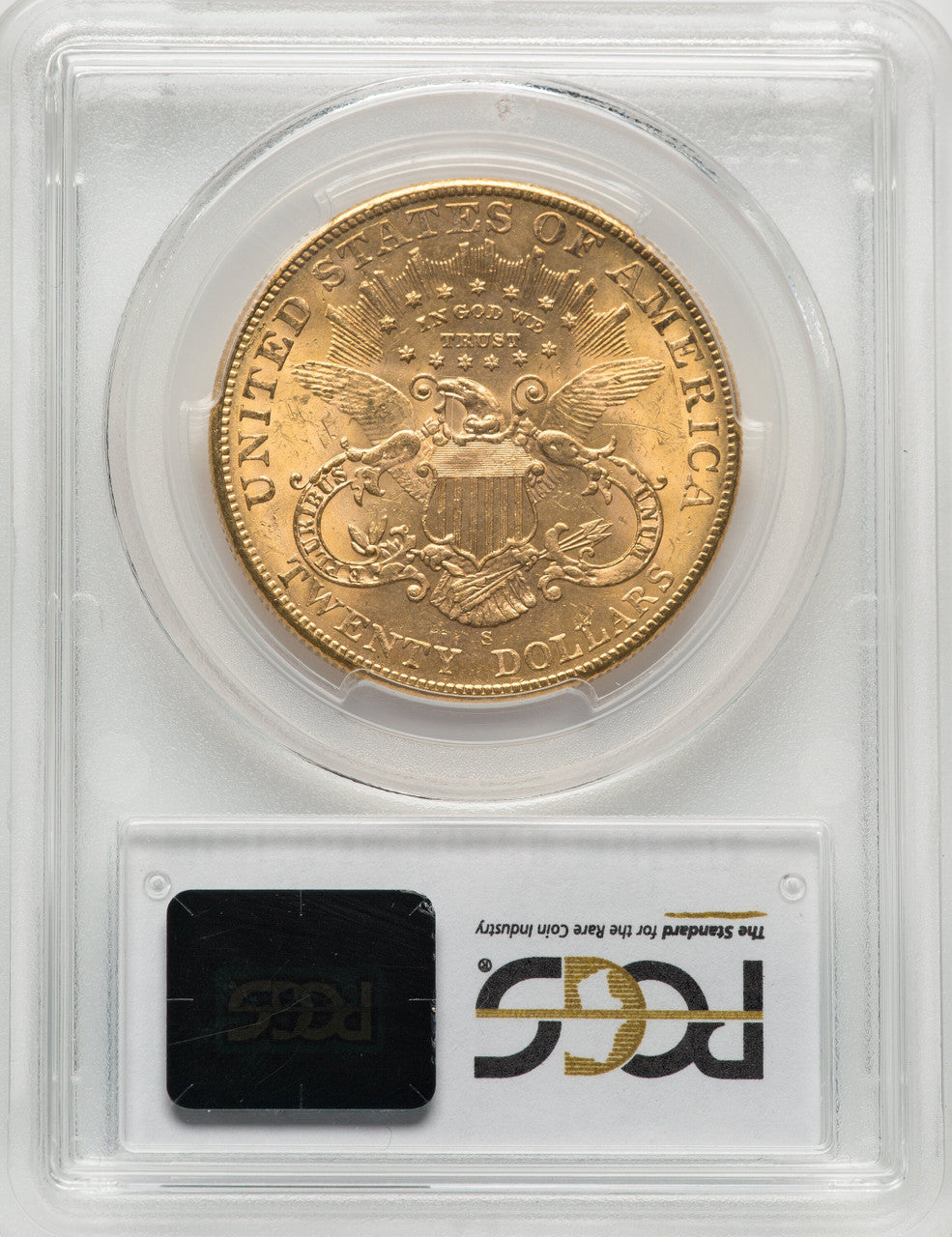 1906-S $20 CAC Liberty Double Eagle PCGS MS63+