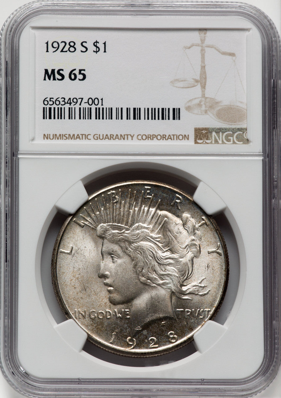 1928-S $1 Peace Dollar NGC MS65