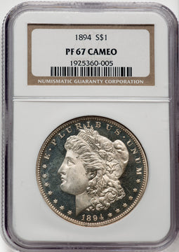 1894 $1 CA Proof Morgan Dollar NGC PR67