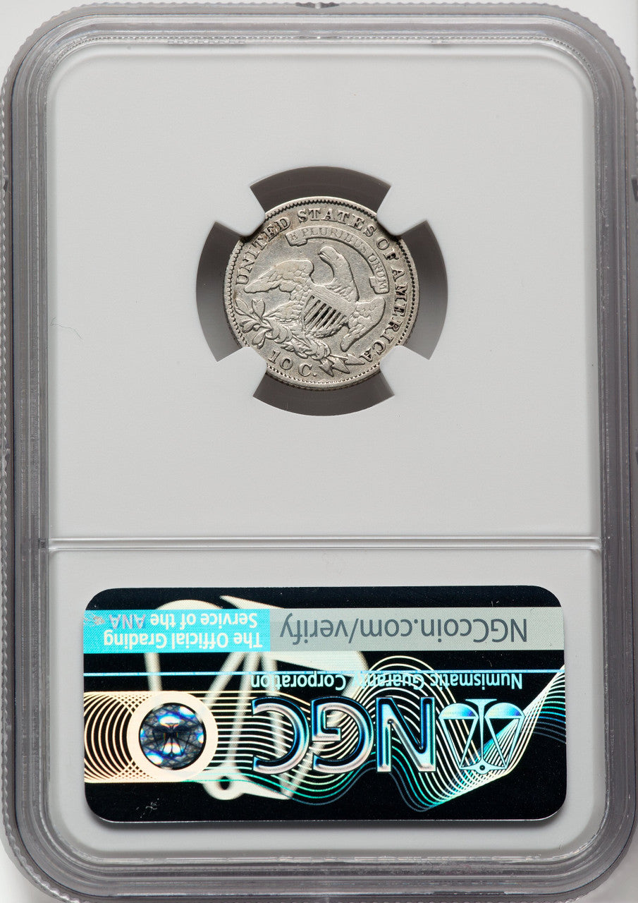 1829 10C JR-10 FS-301 Bust Dime NGC F12