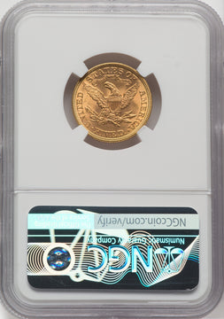 1895 $5 Liberty Half Eagle NGC MS66