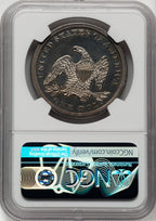 1857 S$1 CAC NGC Plus Proof Seated Dollar NGC PR63+