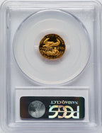 1992-P $5 Tenth-Ounce Gold Eagle PCGS PR70