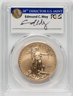 2019-W $50 Gold Eagle Burnished First Day of Issue Washington Moy PCGS PRSP70