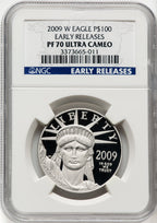 2009-W $100 One-Ounce Platinum Eagle First Strike DC NGC PF70