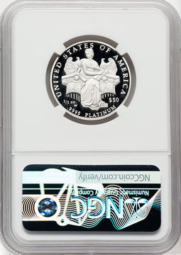 2006-W $50 Half-Ounce Platinum Eagle Statue of Liberty DC NGC PF70
