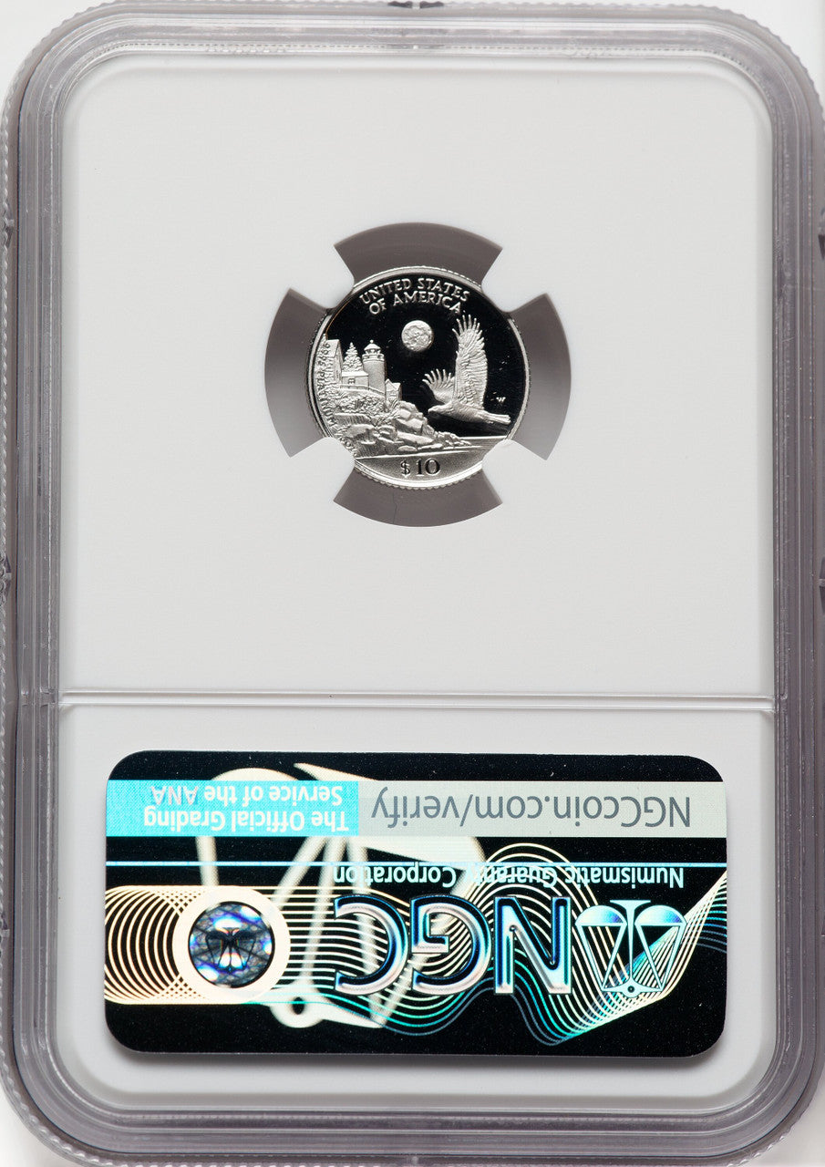 1998-W $10 Tenth-Ounce Platinum NGC PF70 Thomas Uram Signed