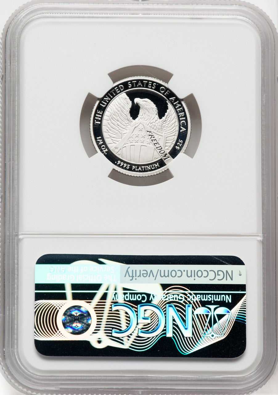 2007-W $25 Quarter-Ounce Platinum Eagle Statue of Liberty DC NGC PF70
