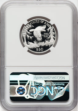 1999-W $50 Half-Ounce Platinum Eagle Statue of Liberty DC NGC PF70