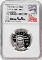 2002-W $50 Half-Ounce Platinum Eagle DC NGC PF70