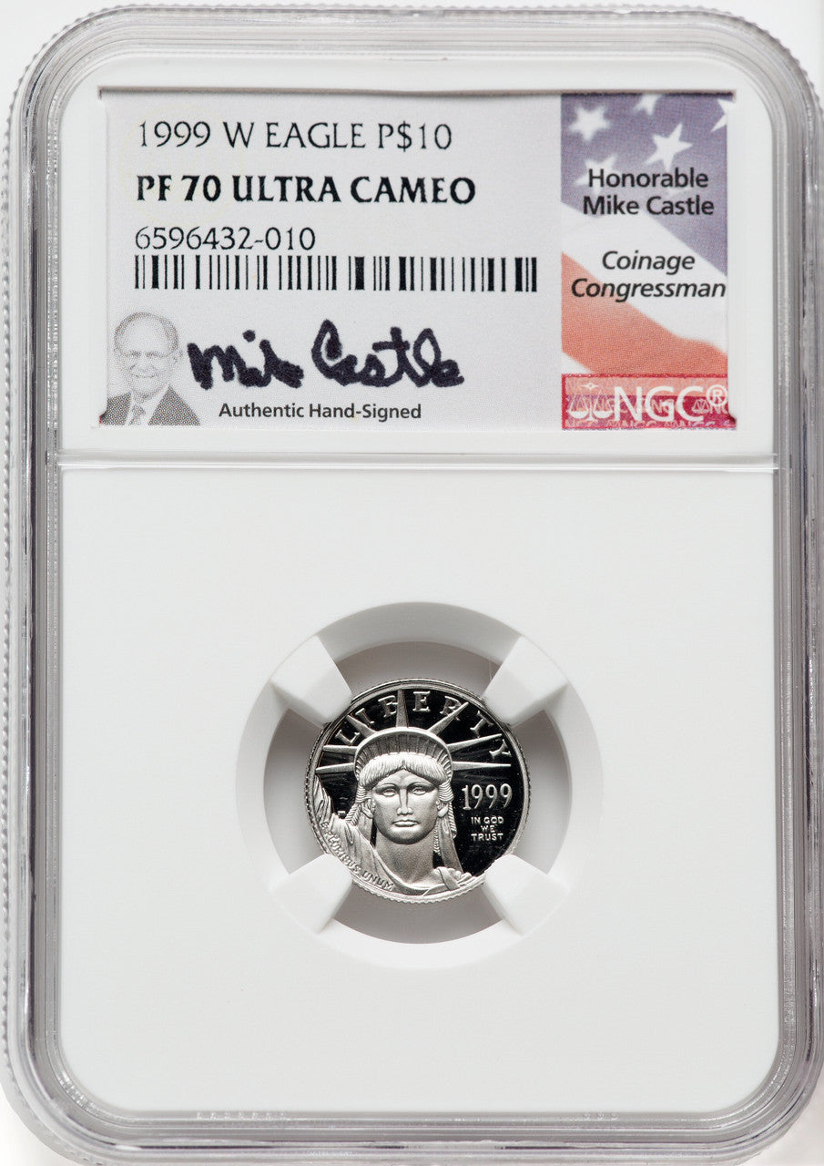 1999-W $10 Tenth-Ounce Platinum DC NGC PF70