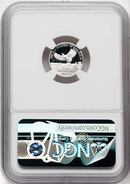 2000-W $10 Tenth-Ounce Platinum NGC PF70 Castle Signed