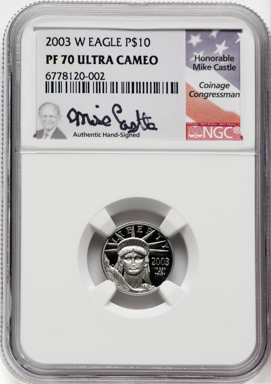 2003-W $10 Tenth-Ounce Platinum DC NGC PF70
