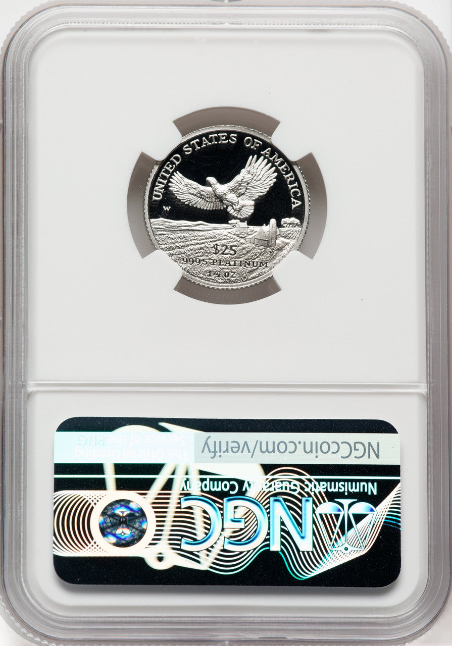 2000-W $25 Quarter-Ounce Platinum Eagle Statue of Liberty DC NGC PF70