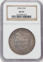 1904-S $1 Morgan Dollar NGC AU55