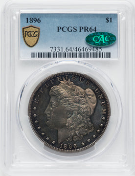 1896 $1 CAC Proof Morgan Dollar PCGS PR64