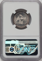 1863 25C Seated Quarter NGC MS65