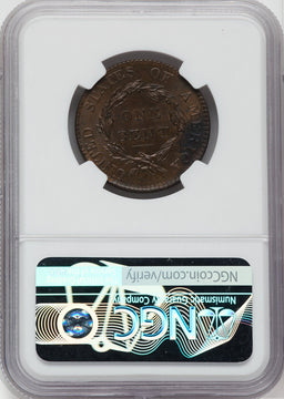 1820 Large Date BN Large Cent NGC MS64