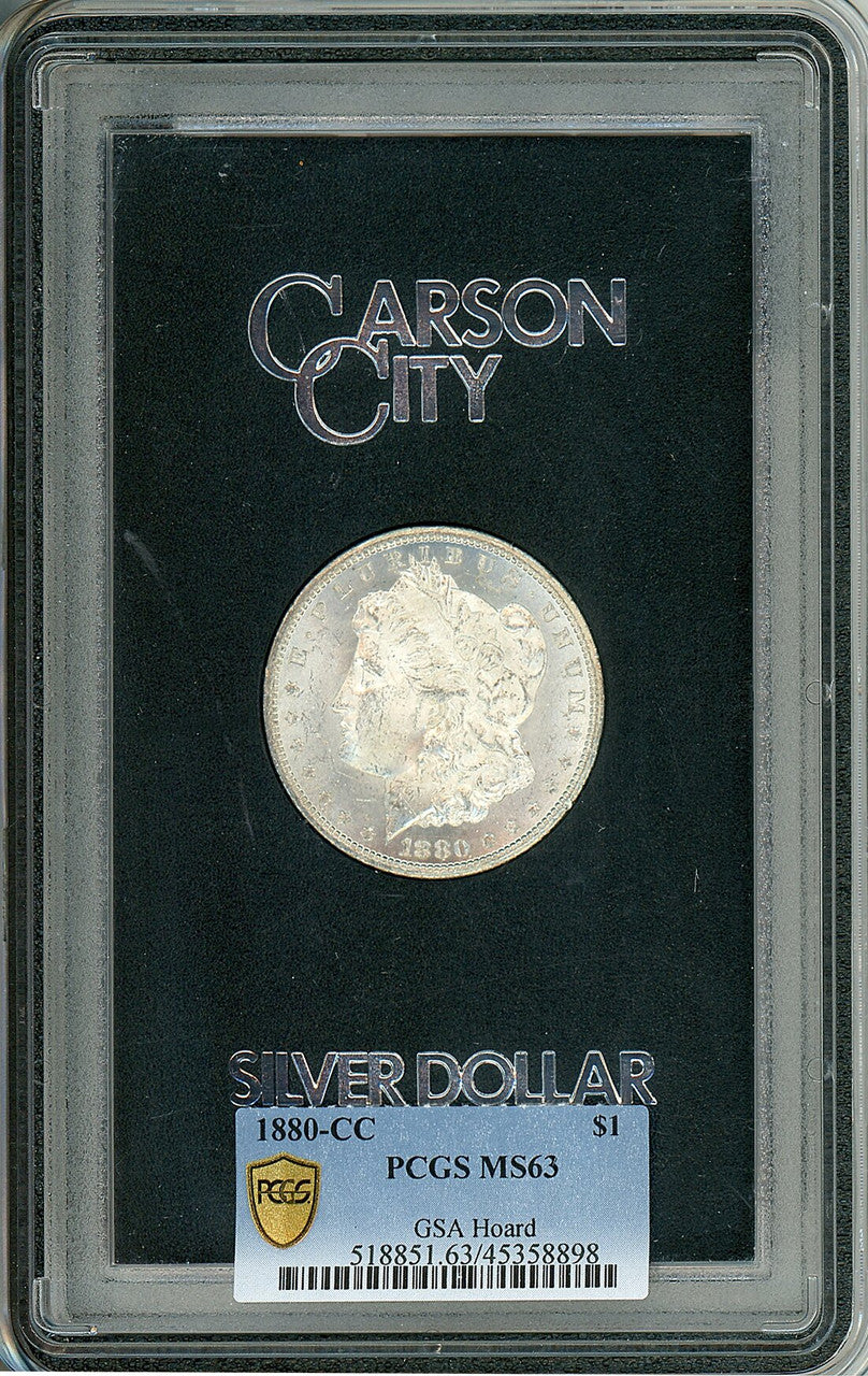 1880-CC $1 GSA Hoard Morgan Dollar PCGS MS63
