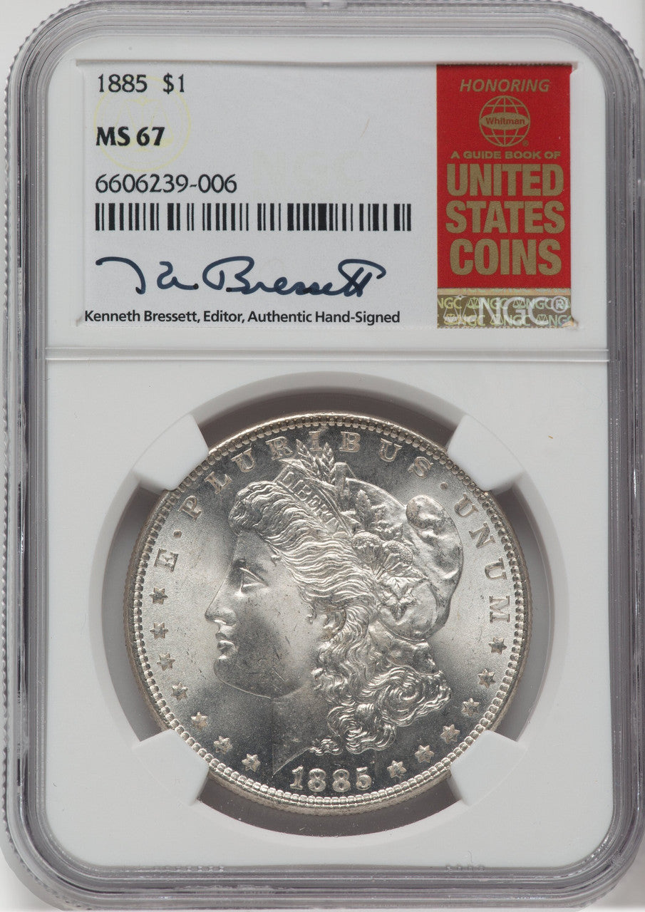 1885 $1 Morgan Dollar NGC MS67