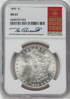 1899 $1 Morgan Dollar NGC MS67