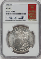 1902 $1 Morgan Dollar NGC MS67