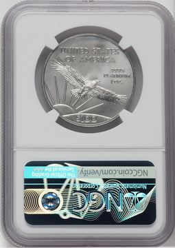 2021 $100 One-Ounce Platinum Eagle Statue of Liberty First Day of Issue MS NGC MS70