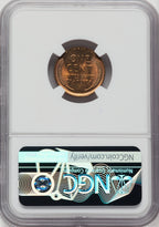1935-D 1C RD Lincoln Cent NGC MS67+