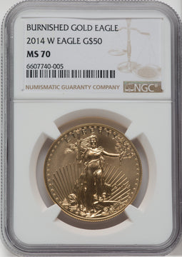 2014-W $50 One-Ounce Gold Eagle NGC MS70
